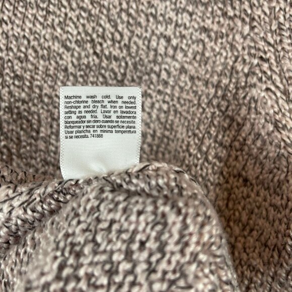 St. Johns Bay Women Beige Pullover Long Sleeves Ribbed Hem Sweater M - Picture 5 of 6